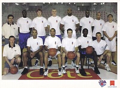 Carte postale 10x15cm postcard équipe de basketball Côte d'Or écrite