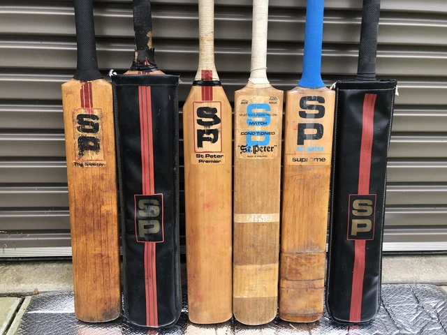 VINTAGE SAINT PETER SP Cricket Bat Bundle 2 500.00 PicClick AU