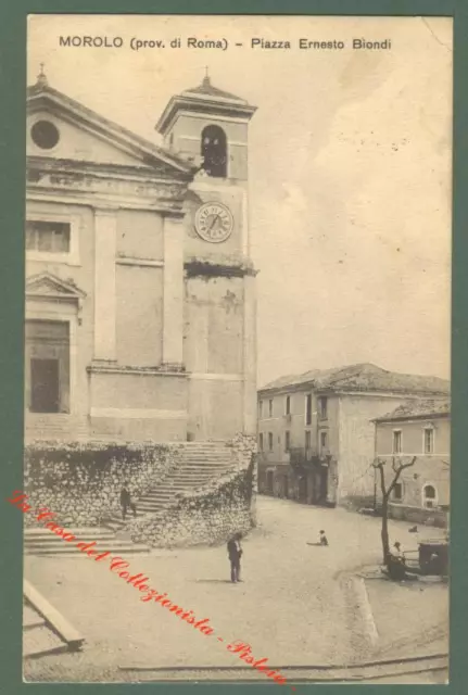 Lazio. MOROLO, Roma. Piazzola Biondi. Cartolina d'epoca viaggiata nel 1920.