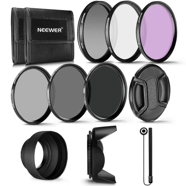 Neewer 55MM Professional UV CPL FLD Lens Filter and ND Neutral Density Filter