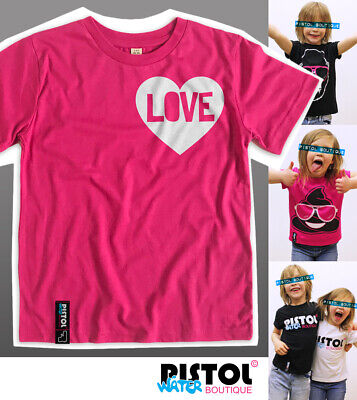 Acqua Pistol Boutique Bambini Unisex Bambini Bambine Love Cuore Logo T-Shirt