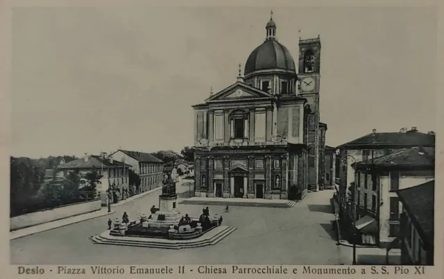 DESIO ( MONZA - BRIANZA) Piazza V.Emanuele II- Chiesa Parrocchiale... Anni 20