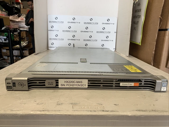 Cisco HyperFlex HX220C-M4S M4 System Node Server X6 960gb hdd 120gb hdd