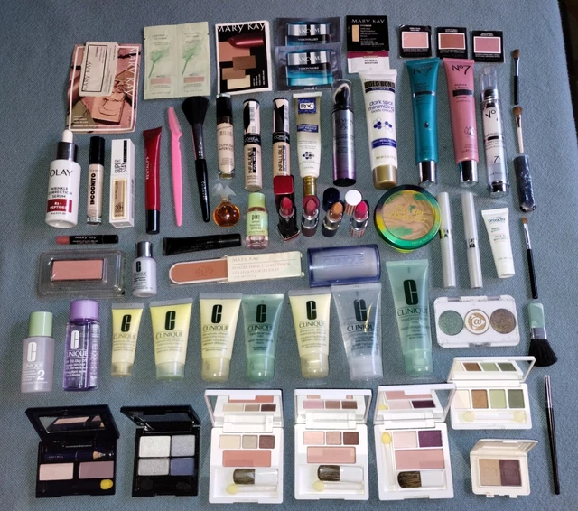 64 Maquillaje Belleza Cuidado de la Piel Clinique Lancome Mary Kay Merle Norman Lote Más NUEVO