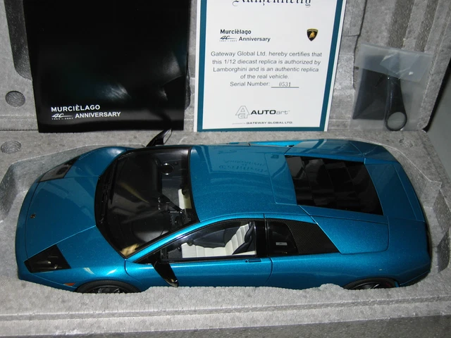 1/12 AUTOART LAMBORGHINI Murcielago In Turquoise / Teal 40Th