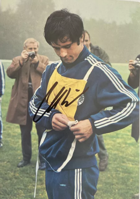 Gerd Müller signiert DFB WM 1974 Bayern signed Unterschrift Signatur Autogramm