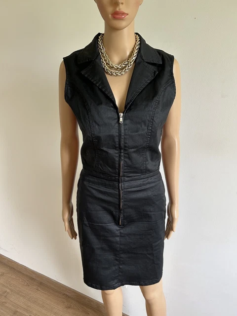 Robe Longue Noire Et Imprimé Léopard Bodyflirt - Taille 38/40 Jamais Portée