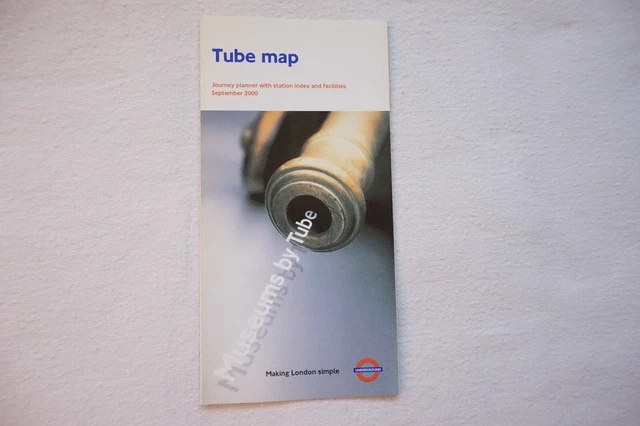 SEPT 2000 LONDON Underground Pocket Map Tube Map Tortoise VGC £15.99 ...