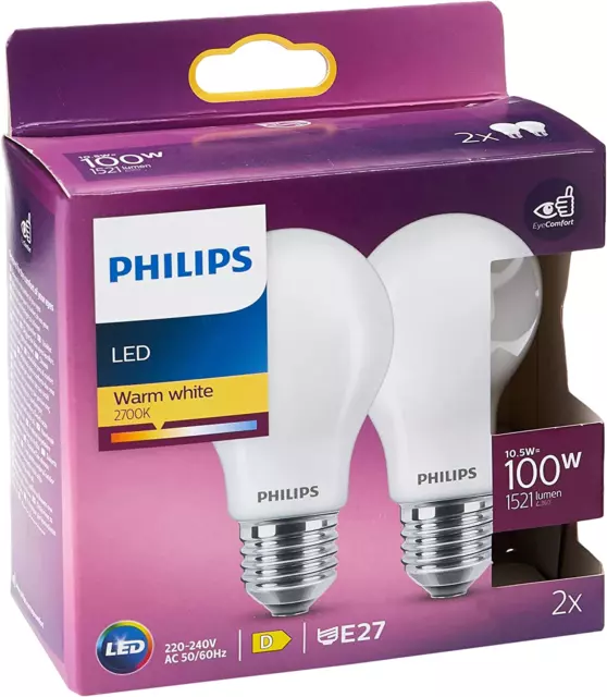 Ampoule LED PHILIPS CorePro E27 12.5W (100W) 6500K blanc froid