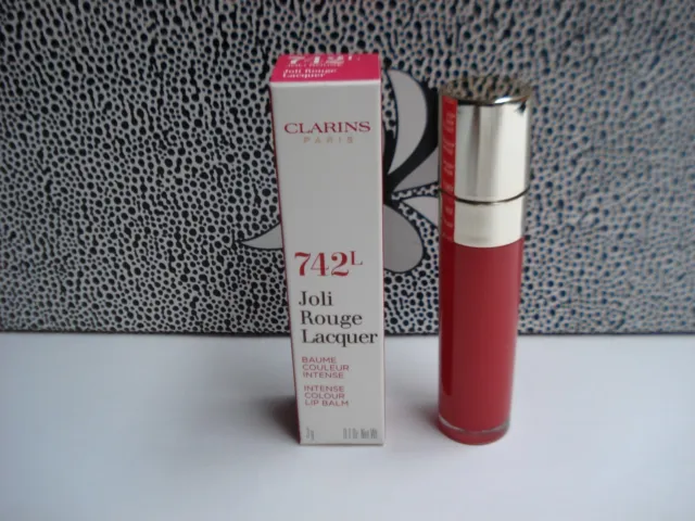 Baume à lèvres Joli Rouge Lacquer CLARINS 3g teinte 742L joli rouge