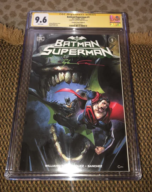 Batman Superman #1 Crain Virgin Variant Dc Comics 2019 Batman Who Laughs Cgc 9.8