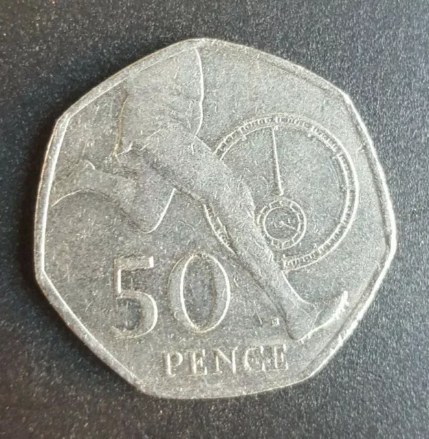 Sir Roger Bannister rare 50p coin 2004..4 minute mile.