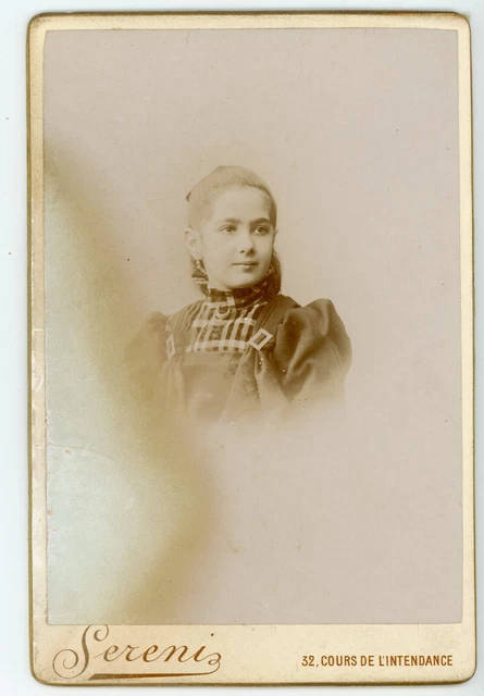 Angola, Jeune femme à la coiffure typique, Tirage vintage, ca.1890