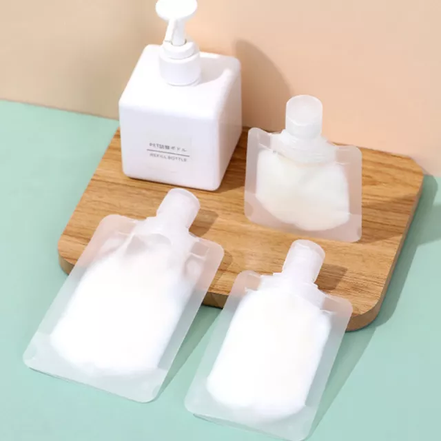 30-100ml DIY Travel Refillable Empty Squeeze Pouch Lotion Squeezable Bag Bottle