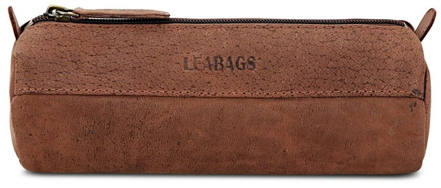 LEABAGS Fort Worth Astuccio Portapenne Di Vera pelle di Bufalo IN Vintage Look -