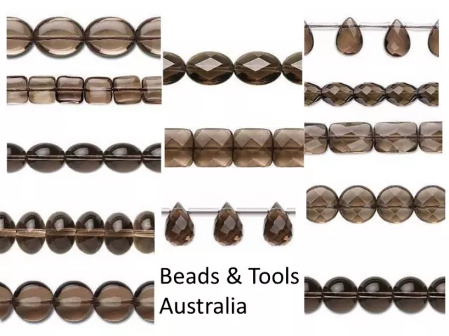 SMOKY QUARTZ Beads - Smokey Quartz - Many Styles - High Quality - BEADS & TOOLS