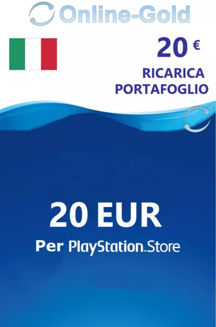 20 EURO PLAYSTATION Scheda codice prepagate 20€ Euro PS3 PS4 PS5 PS Vita -  IT EUR 26,10 - PicClick IT