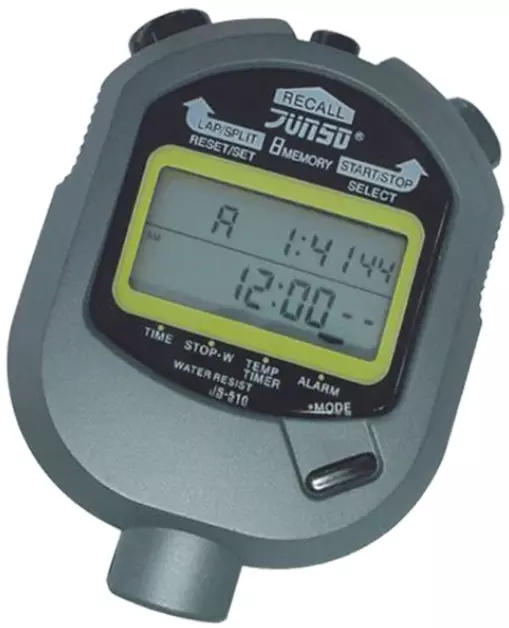 Sports Training Stopwatch LCD Professional JS510 Water Resistant Timer