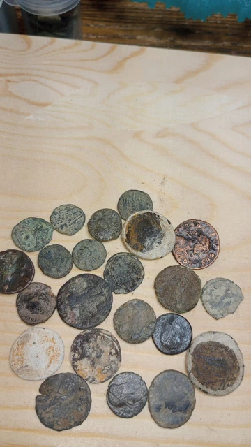 Lot Of 15 Uncleaned High Quality Authentic Ancient Imperial Roman Coins.