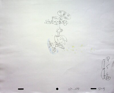 ADVENTURES OF SONIC the Hedgehog Croquis Sonic & Tails production ...