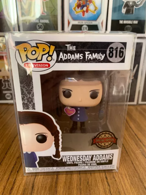 FUNKO Pop! #816 Wednesday Addams - The Addams Family Authentic NEW+Protector