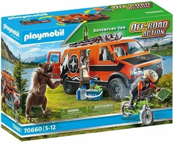 PLAYMOBIL Explorateur et van - 70660 / Ours ENFANT Garçon Jeux jouet NEUF