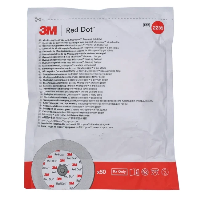 Produktbild von EKG Kleberinge Aus 3M 1522 – 500 Stück, Ø43x30mm, Mit Anfasslasche, Hypoallergen
