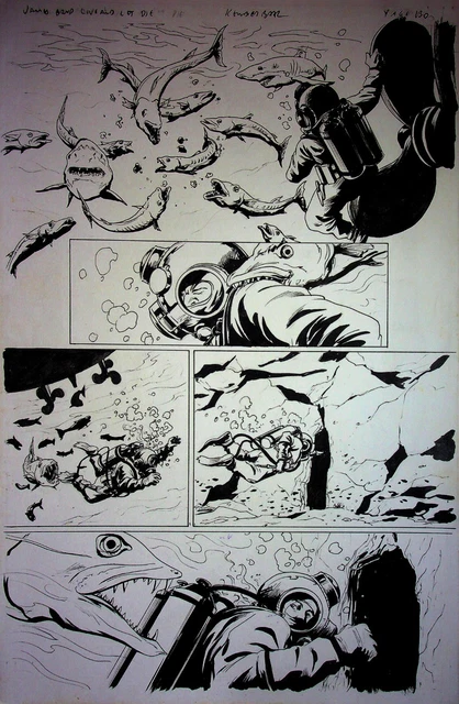 Lot De 8 Planches Originales BD JO ROY RECORD 1962 - Histoire Complète N°12