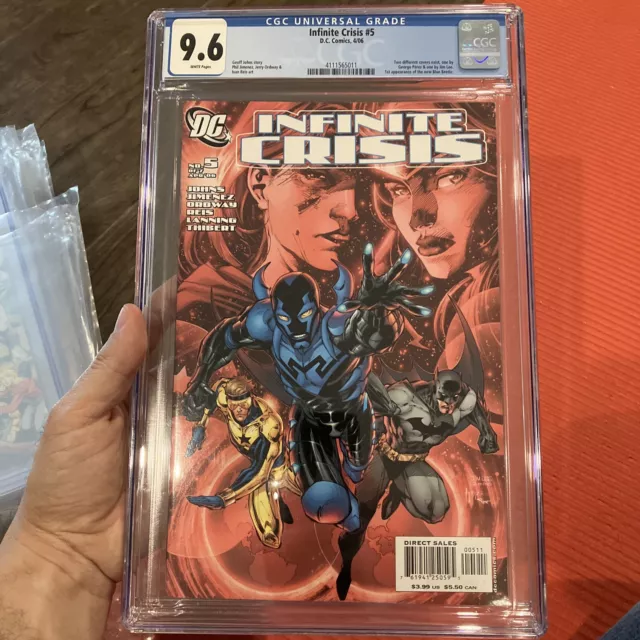 Infinite Crisis #5 CGC 9.6 NM+ (2006) 1st Jaime Reyes Blue Beetle! Jim Lee cover