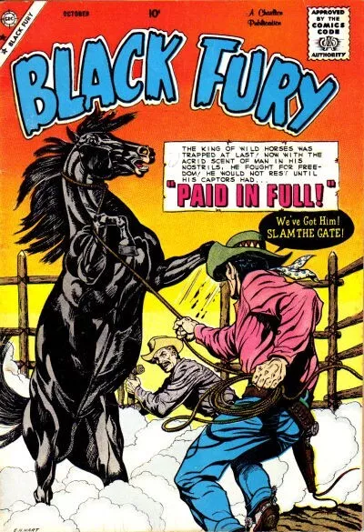 Black Fury #1-57 Full Run Vintage Silver Age Charlton Western Comics On Dvd Rom 