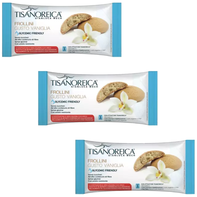 Frollini Biscotti Proteici 3 X 50 gr Gusto Vaniglia Tisanoreica Dieta Dimagranti