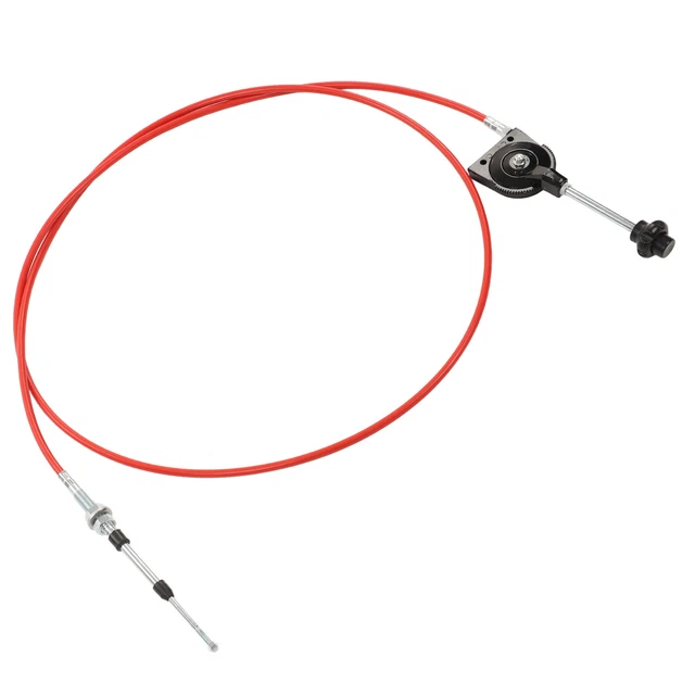 2m /6.6ft Universal Excavator Throttle Cable PU Stainless Steel Weather