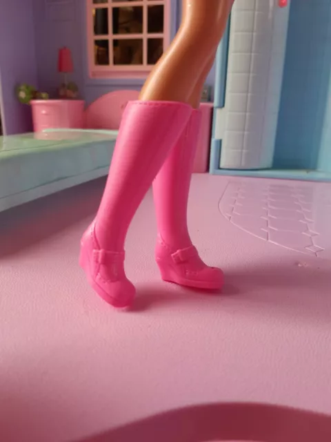 VINTAGE BARBIE PINK Boots 7.00 PicClick UK