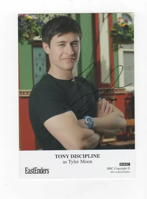Tony Discipline Tyler Moon Eastenders Original Signed Autograph Photo Card COA