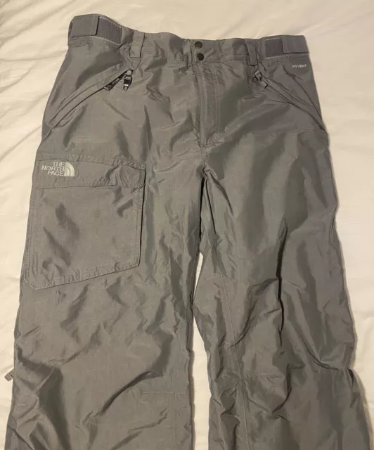 The North Face Gray Grey HyVent Snow Ski Snowboard Pants MENS XL