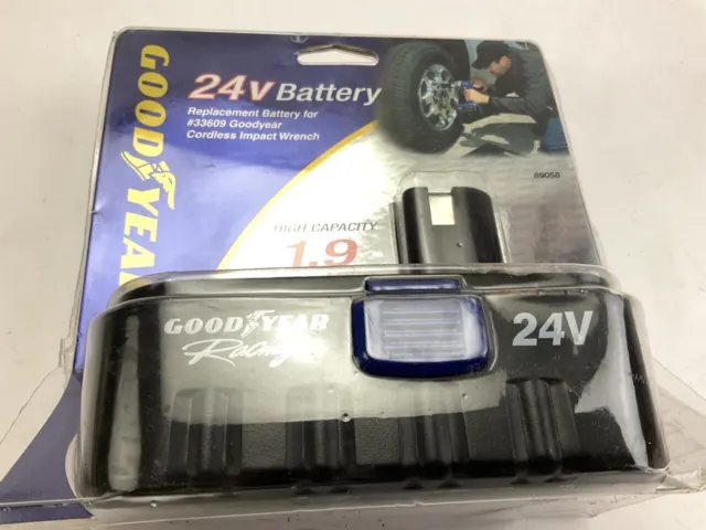 Goodyear 89058 Impact Wrench 24V Battery For 33609