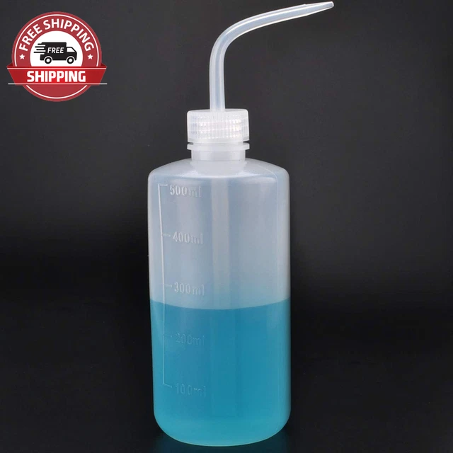 LDPE Economy Wash Bottle, Narrow Mouth Squeeze Bottle Medical Lab Plastic, Safet