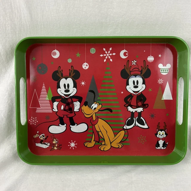 DISNEY MICKEY MOUSE and Friends Plastic Christmas Serving Tray £28.25