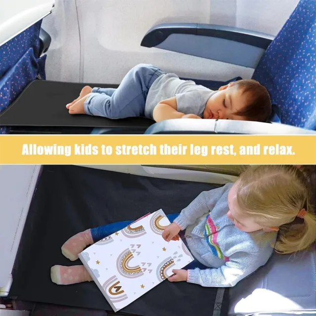 Reposapiés ajustable para avión cama portátil portátil para niño pequeño extensor de asiento coche