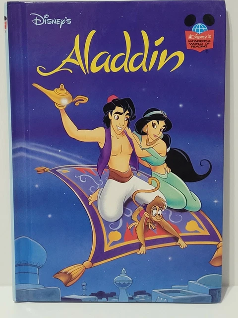 Aladdin Walt Disneys Childrens Book Vintage 1993 Wonderful World of Reading