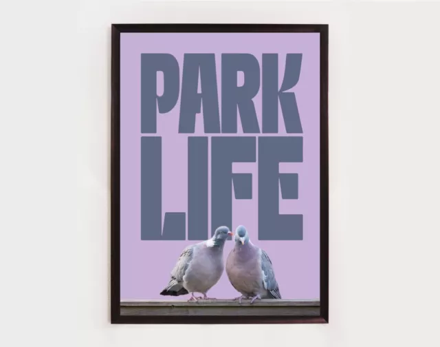 Blur, Park Life, Song lyric Poster, Music Print, Rock Art,