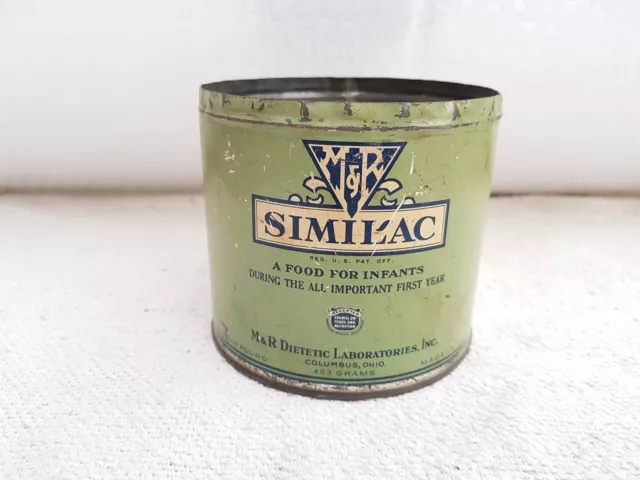 1940s Vintage Similac Ein Essen Für Kinder M R Dietetic Lab Litho Dose Box USA