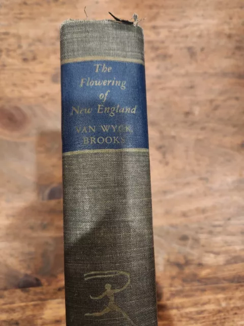 Vintage 1941 Book The Flowering Of New England By Van Wyck Brooks Modern Library