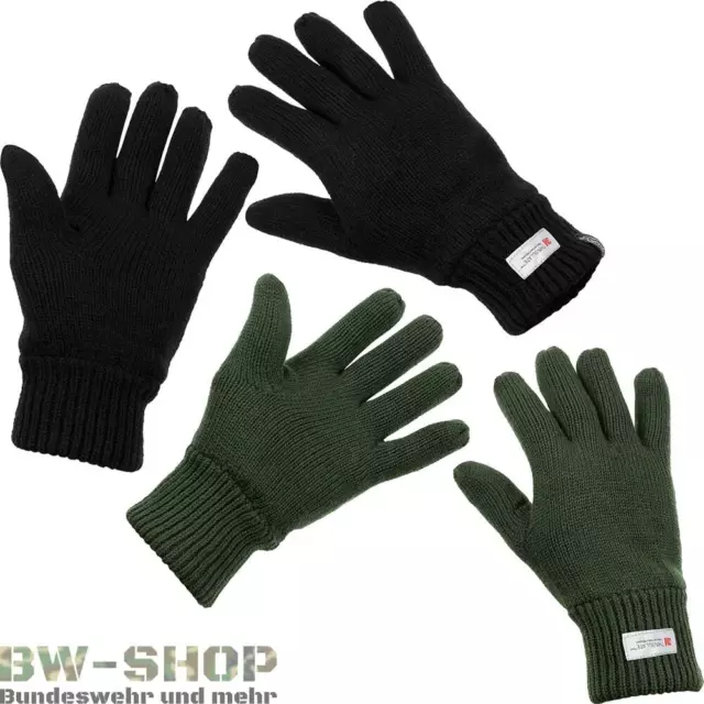 Fingerhandschuhe Strick Neu Winterhandschuhe Thinsulate Gefüttert Bw Handschuhe