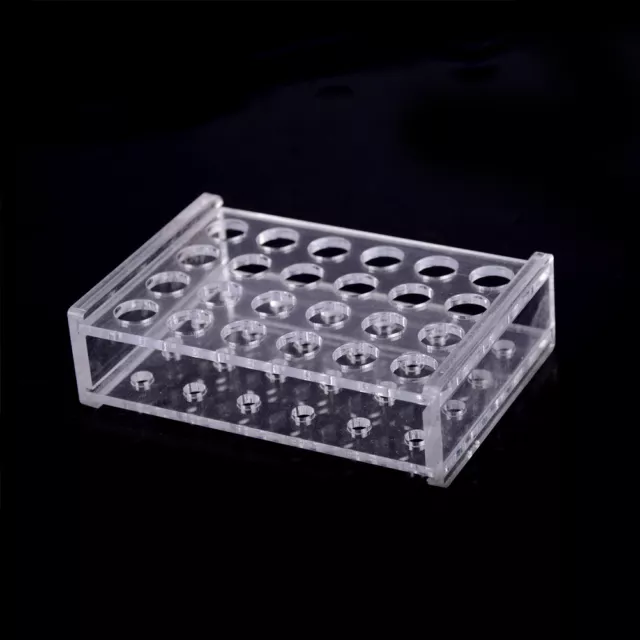 24 Holes Test Tube Rack Testing Tubes Holder Storage Plastic Lab Supplies Z ZDP