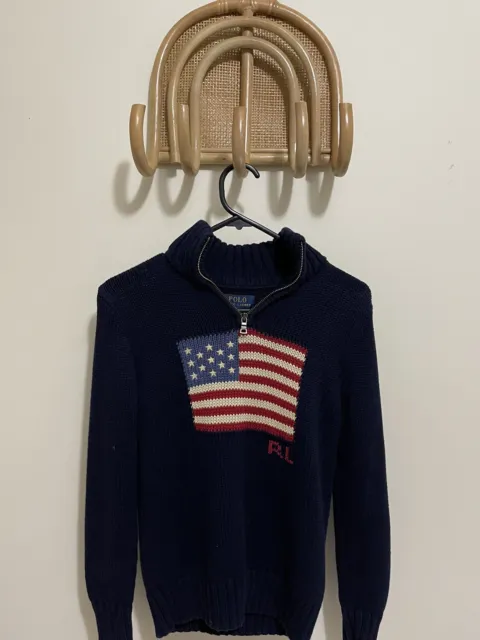 Polo Ralph Lauren American flag Jumper Size 10-12 Years Old