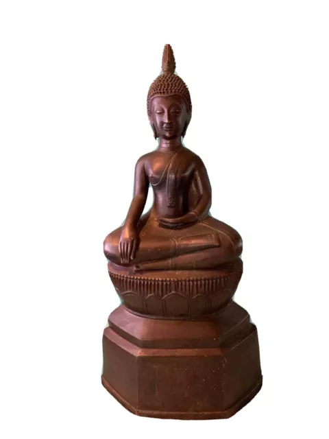 Antique Bronze Laos Buddha Statue