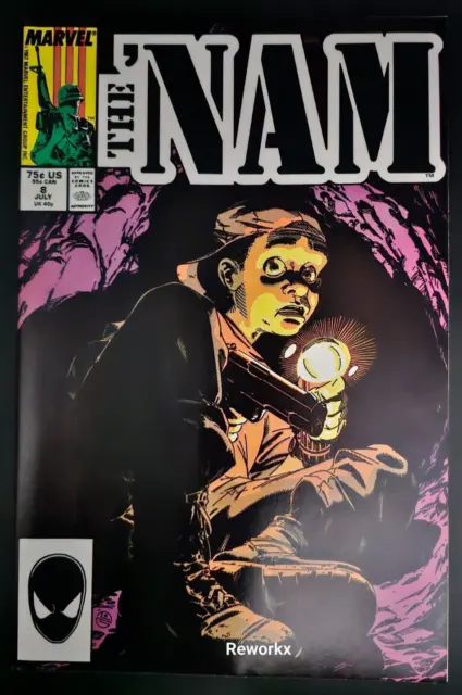 THE 'NAM Marvel Comics No. 8 "In the Underground" 1988 Doug Murray RAW