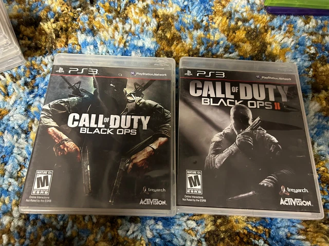Lot De 2 Jeux Call Of Duty Black Ops + MW3 Pour PS3 – Complets FR, Bon état