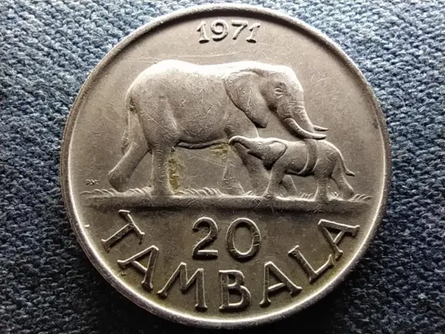 Malawi Republic (1966- ) 20 Tambala Coin 1971